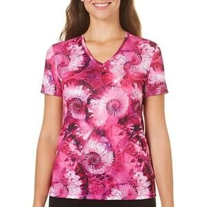 Reel Legends Nautilus Pink Dri Fit Shirt Large